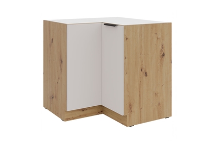 Kuchyňská spodní rohová skříňka Arvani ND90x90 dvoudveřová - kašmír / dub artisan
