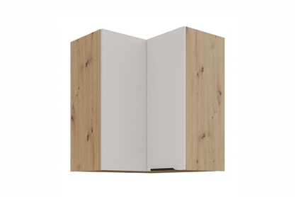 Kuchyňská horní rohová skříňka Arvani 60x60 GN-72 dvoudveřová - kašmír / dub artisan