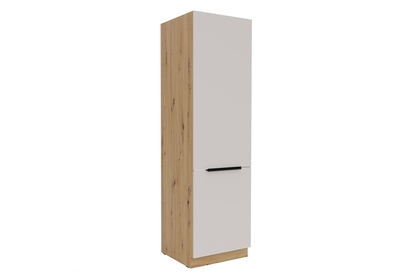 Kuchyňský sloupek Arvani 60 LO-210 pro vestavnou lednici - kašmír / dub artisan