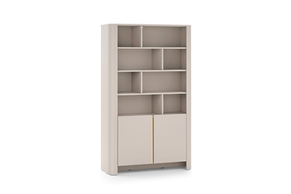 Regál Sorrenti 103 cm - kašmírový / zlaté nožičky