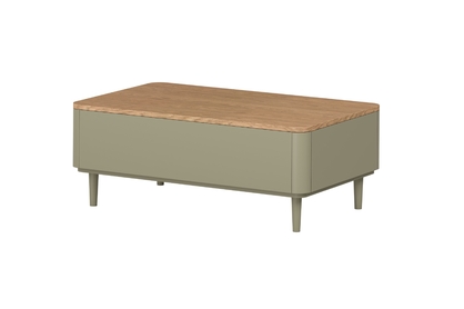 Konferenčný stolík Amilio 100 cm so zásuvkami - eukalyptus / dub baltic dune