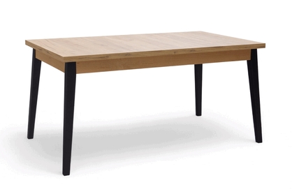 Rozkladací jedálenský stôl Paris 120-160x80 cm - dub craft / čierna