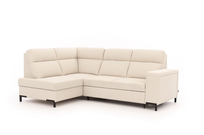 Rohová sedačka Loario L ľavostranná so širokým bokom - krémová látka Sand 03