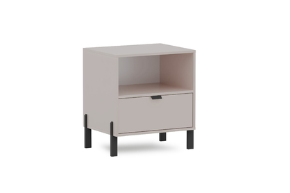 Noční stolek Cremona se zásuvkou - písková béžová