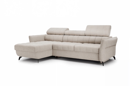 Rohová sedačka Elarias Mini s rozkladom ľavostranná - béžový šenil Perfect harmony 07