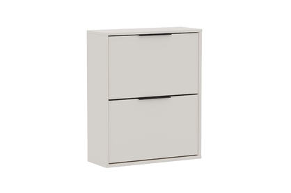 Závesná / stojaca dvojúrovňová skrinka na topánky Milo - piesková béžová