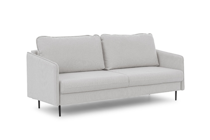 Rozkladacia pohovka Taila - svetlosivá tkanina Gemma 01 - čierne nohy