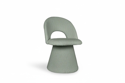 Čalouněná židle Aveliro skořepinová - světle zelená bouclé Catch Me 13