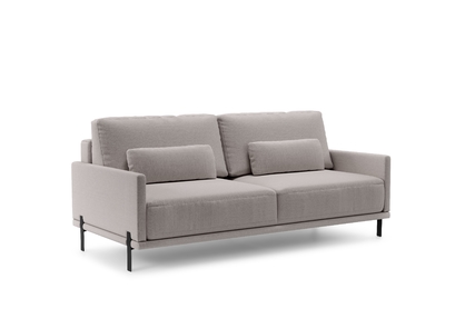 Pohovka s funkciou spánku Meloria - Béžová látka ľahkočistiaca Maya 01 - Koncovka Série