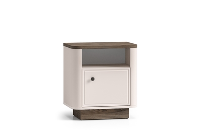 Nočný stolík Amberto 50 cm - kašmír / dub windmill tmavý