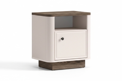 Nočný stolík Amberto 50 cm - kašmír / dub windmill tmavý