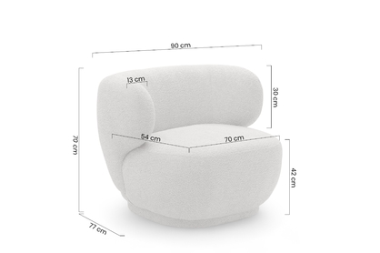 Oddychové kreslo Skindi