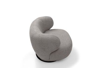 Relaxační křeslo Skindi otočné - šedá bouclé Catch Me 24