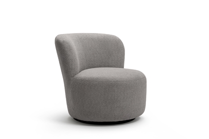 Oddychové kreslo Hygga otočné - sivá bouclé Catch Me 24