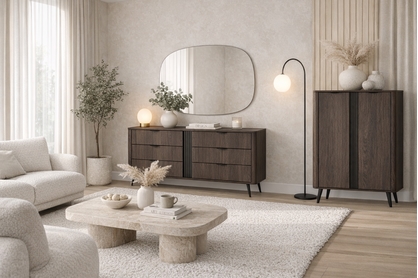 Obývací stěna Edrin IV - dub dunin / černá