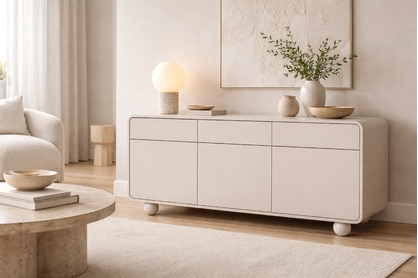 Komoda Vellino 160 cm se zásuvkami - kašmír