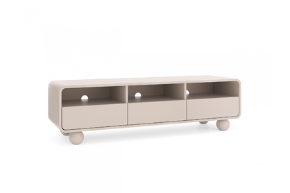 Moderní TV stolek Vellino 160 cm se zásuvkami - kašmír