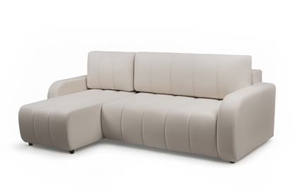 Rohová sedačka s funkciou spania Lapios ľavá - béžový velvet Vogue 2