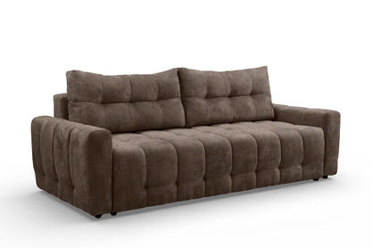 Pohovka Calvero s funkciou spania - hnedá pletenina Kiara 856