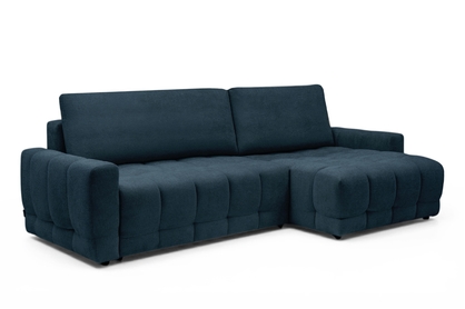 Rohová sedačka Sorenio s funkciou spania pravá - granátová pletenina Murano 843