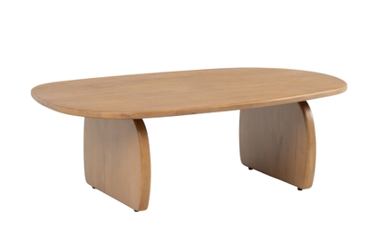 Ovalný konferenčný stolík Moku 110x70 cm - prírodné mango