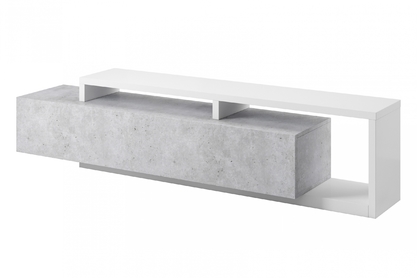 Bota 40 TV-komód - fehér / beton colorado