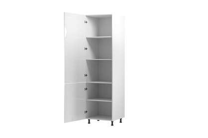 Kuchynský stĺpik Aspen D60R dvojdverový – biely lesk
