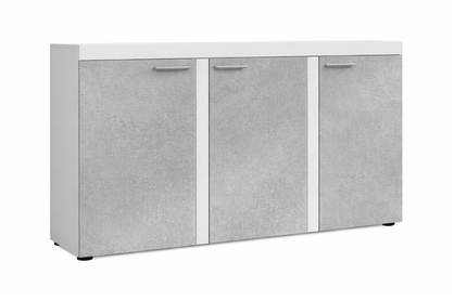 Komoda Luiza 3F - svetlý betón - 149 cm