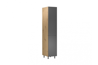 Aspen šedý lesk D60ZL - skrinka pre vstavanú chladničku