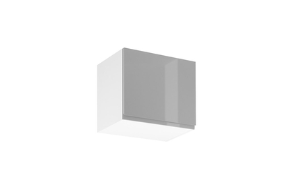 Aspen G50K alacsony konyhai fali szekrény - fényes szürke 