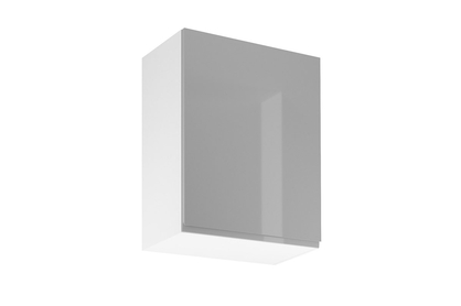 Aspen G60 B/J egyajtós konyhai fali szekrény - fényes szürke 