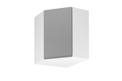 Aspen G60N sarok falra akasztható konyhaszekrény - fényes szürke 