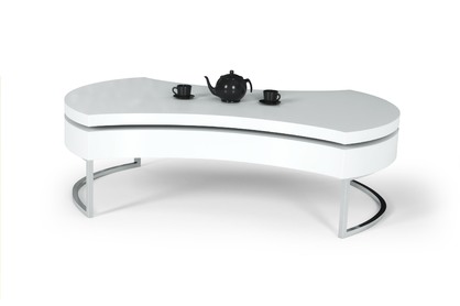 Konferenčný stolík AUREA 115x80 cm - biela