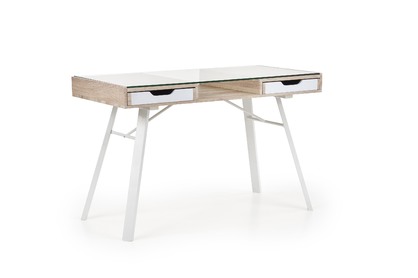 B33 íróasztal - tölgy sonoma/fehér