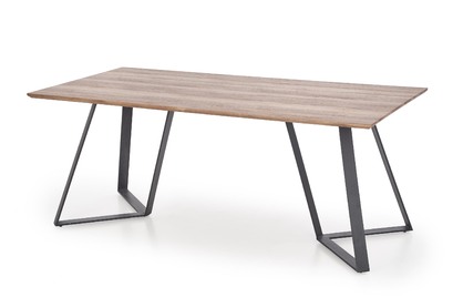 stôl Calgary - Orech rustykalny / Čierny