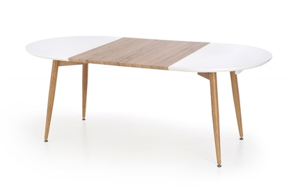 stôl Caliber - Biely / Dub San Remo