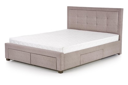 Čalúnená posteľ Evora - 160x200 cm - béžová