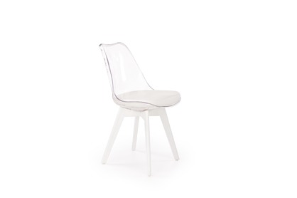 K245 Židle béžovýbarvá / bílá