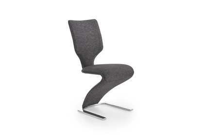 Čalouněná židle K307 - černá / tmavý popel