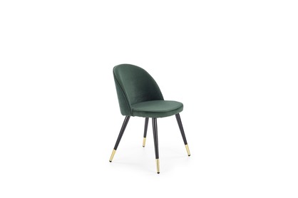 K315 Židle Nohy - Černý / Žlutý, Čalounění - t. Zelený