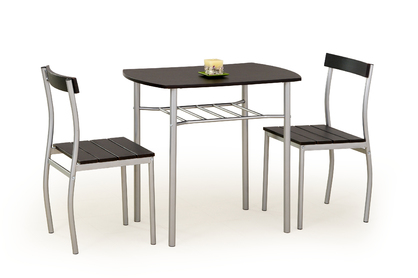 LANCE Komplet Stôl + 2 Stôličky Venge