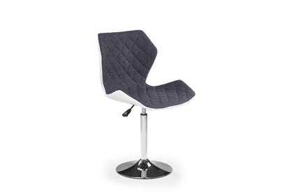 Barová stolička MATRIX 2 - biela / sivá