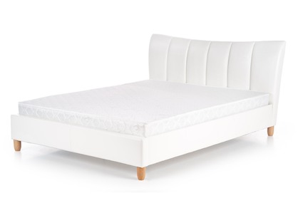 Sandy kárpitozott ágy - 160x200 cm - fehér