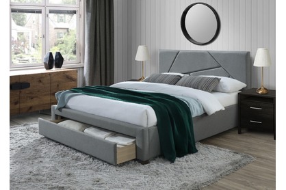Manželská posteľ Valery 160x200 cm - sivá