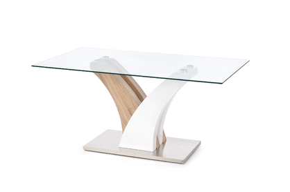stôl Vilmer - Dub sonoma / Biely