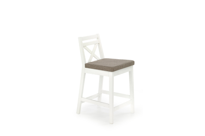 BORYS LOW Židle barová nízká Bílý / čal. Inari 23