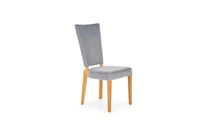 Jedálenská stolička ROIS - dub medový / sivá