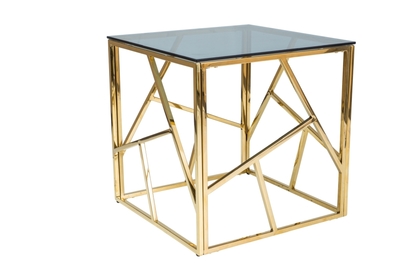 Konferenční stolek Escada B 55x55 - zlatý 