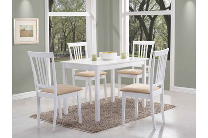 Jídelní stůl Fiord 110x70 cm - bílá