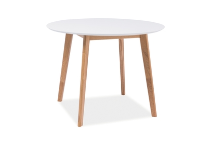 Stôl MOSSO II biely/dub 100x100 